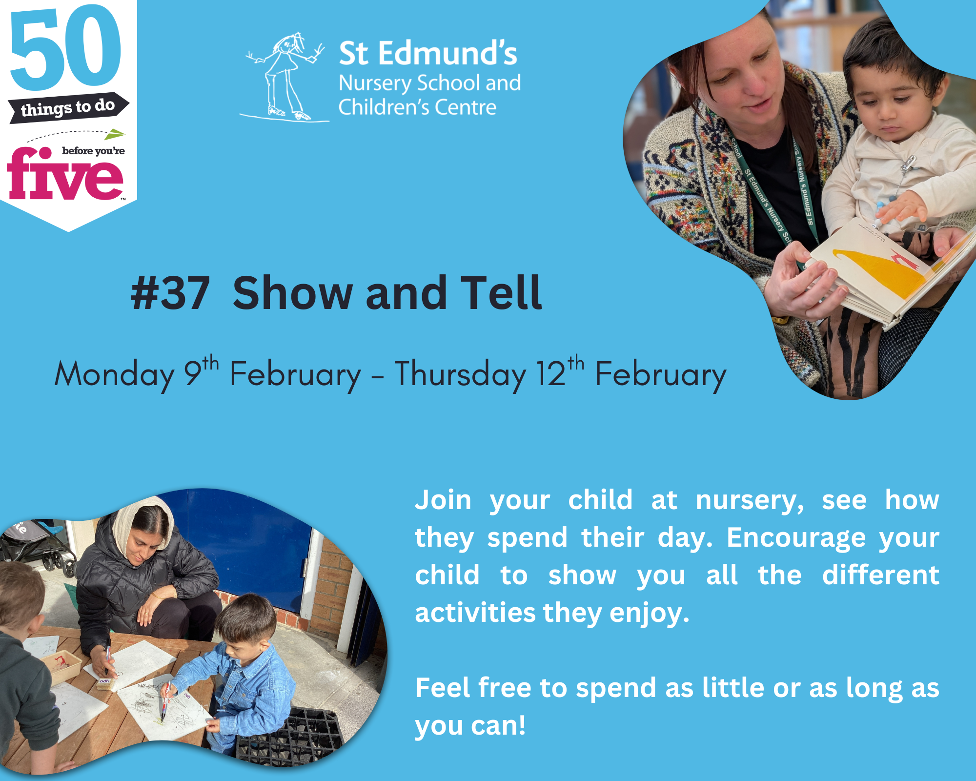 Image of #37  Show and Tell - Join us in nursery!