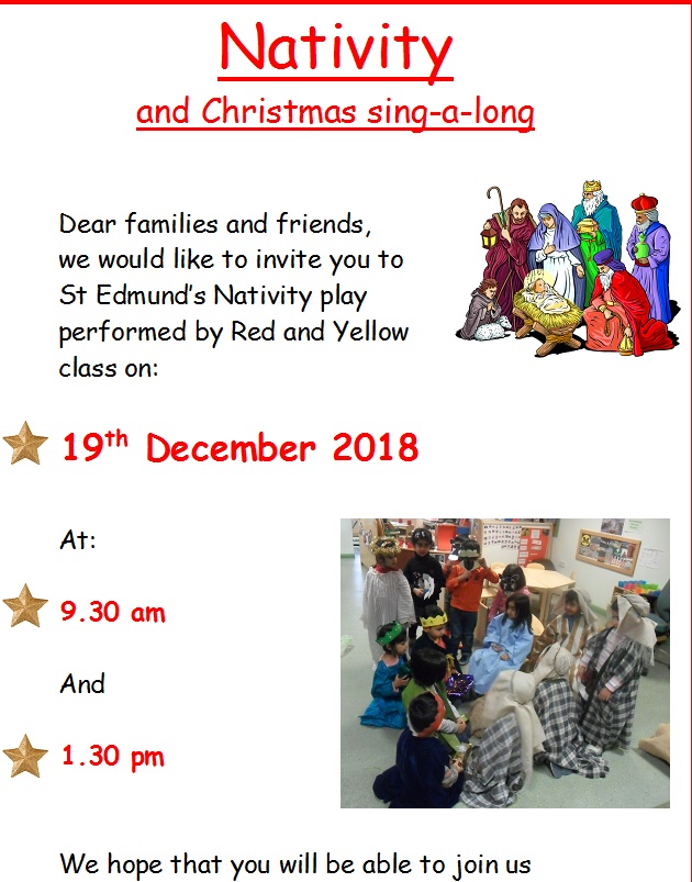 Image of Nativity and Christmas sing-a-long.