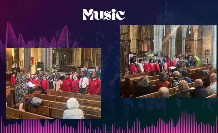 Image of Junior Choir at the Songs and Hymns of Praise