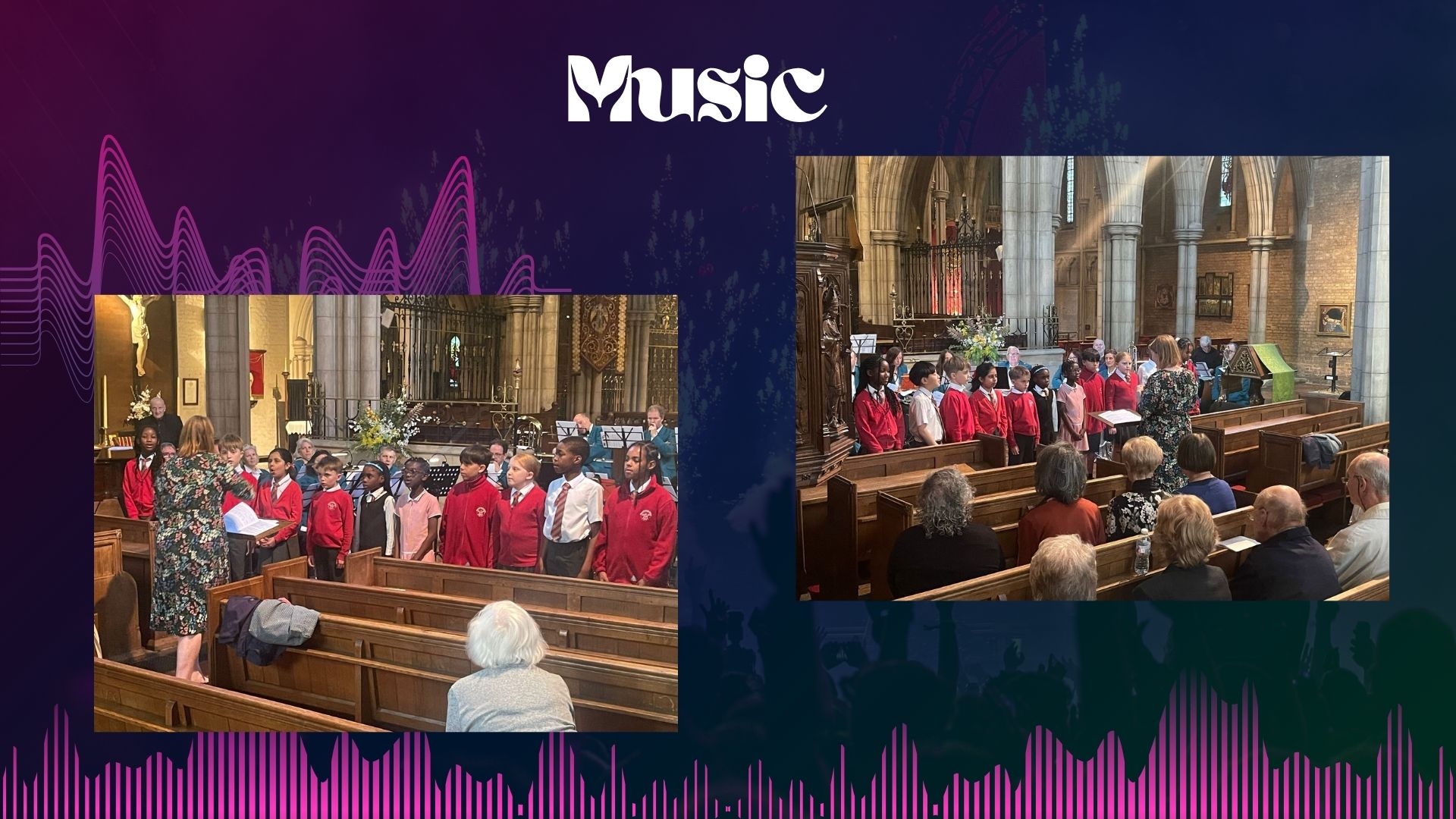 Image of Junior Choir at the Songs and Hymns of Praise