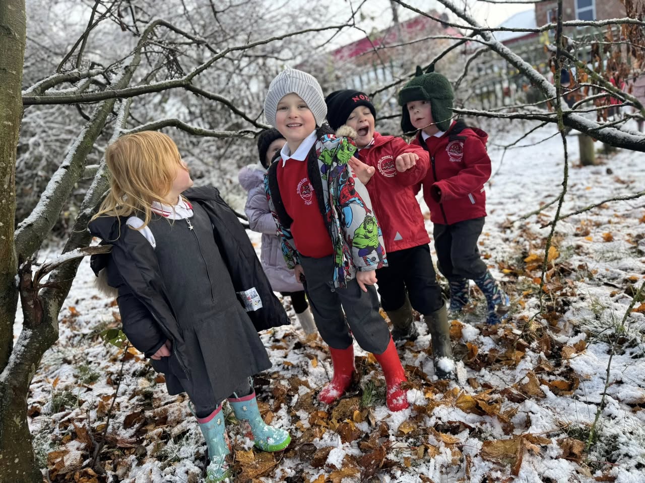 Image of Exploring and having fun in the snow today. ❄️