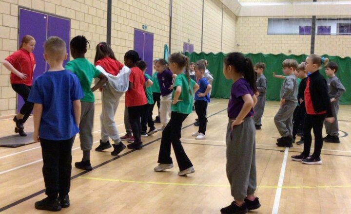 Image of Dancing Into the Day: Year 2 Shine at the Sports Partnership Event
