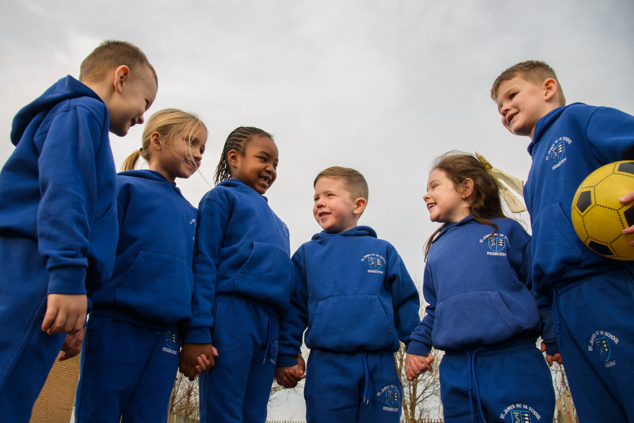Children at St. James Catholic Primary School