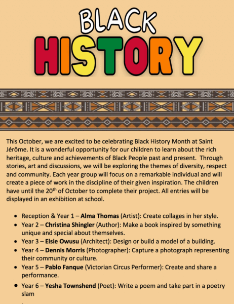 Image of Celebrating Black History Month at Saint Jérôme!