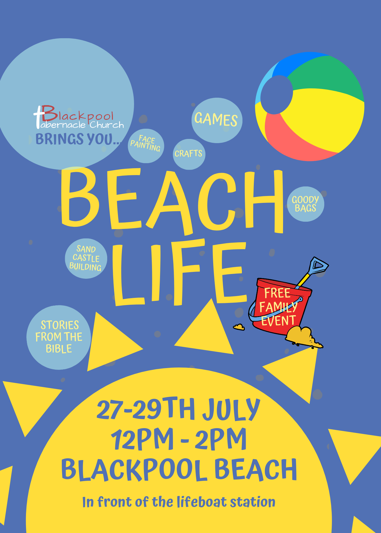 Image of BEACH LIFE-27th-29th July 12pm-2pm Blackpool Beach (In front of the lifeboat station)