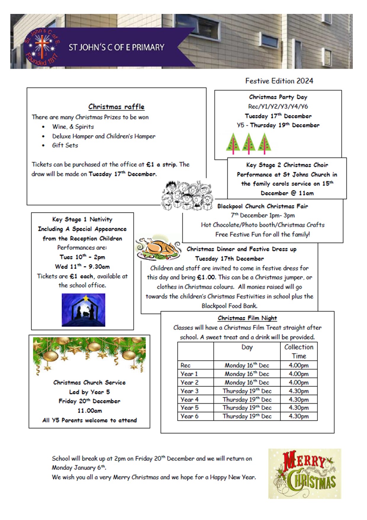 Image of St. John's Christmas Newsletter 2024