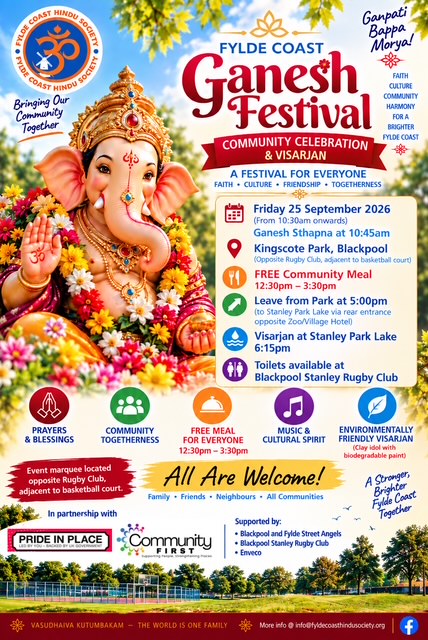 Image of First Ever Ganesh Festival on the Fylde Coast 