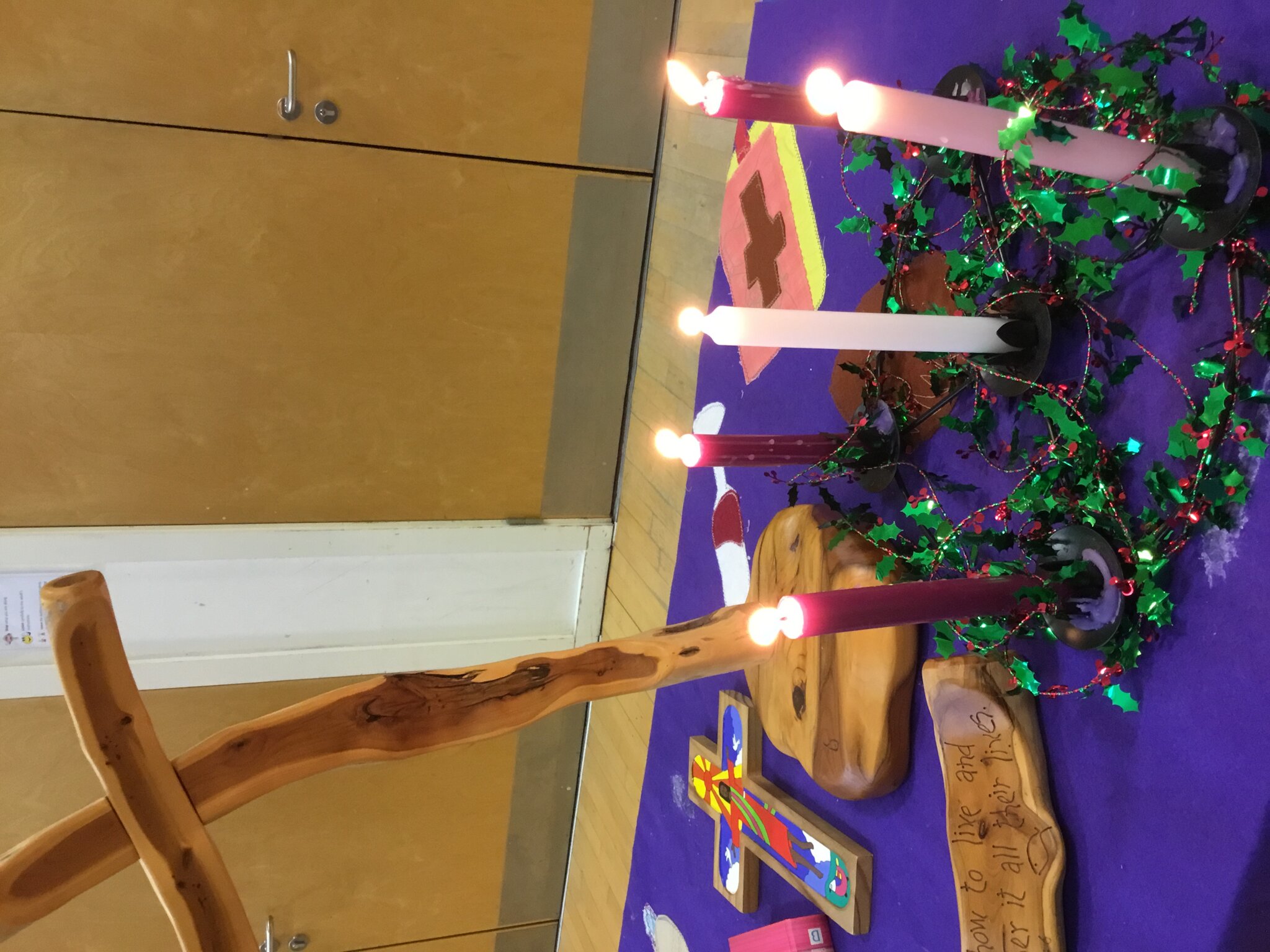 Image of Advent at St. John's - Love.  Jesus is the Light of the World!