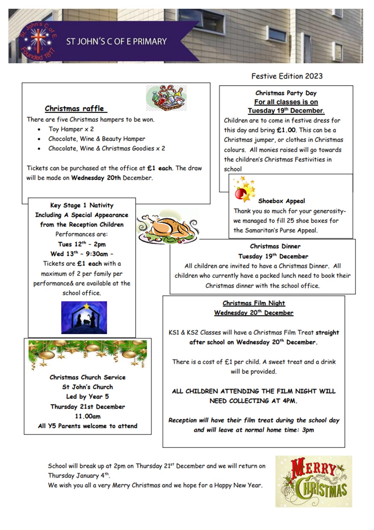 Image of St. John's Christmas Newsletter 