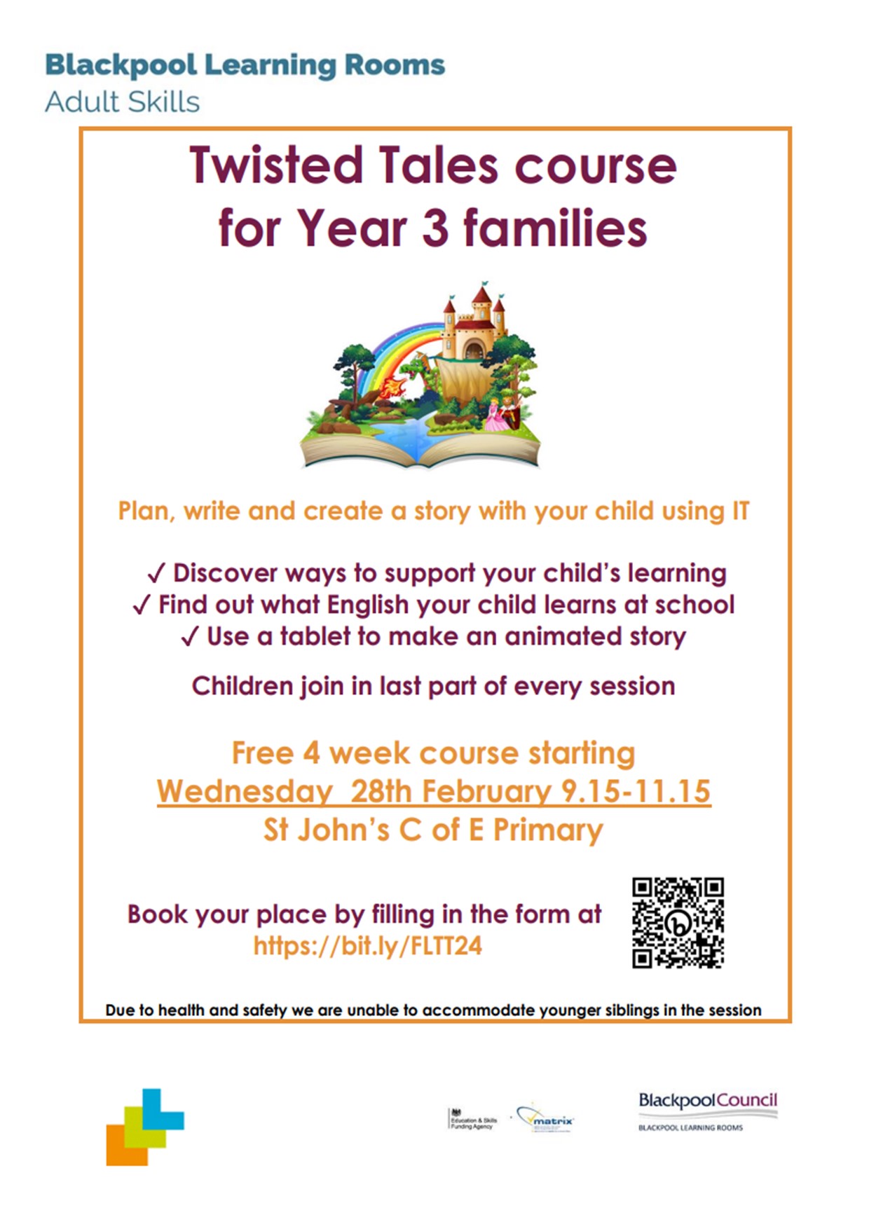 Image of Twisted Tales course for Year 3 families