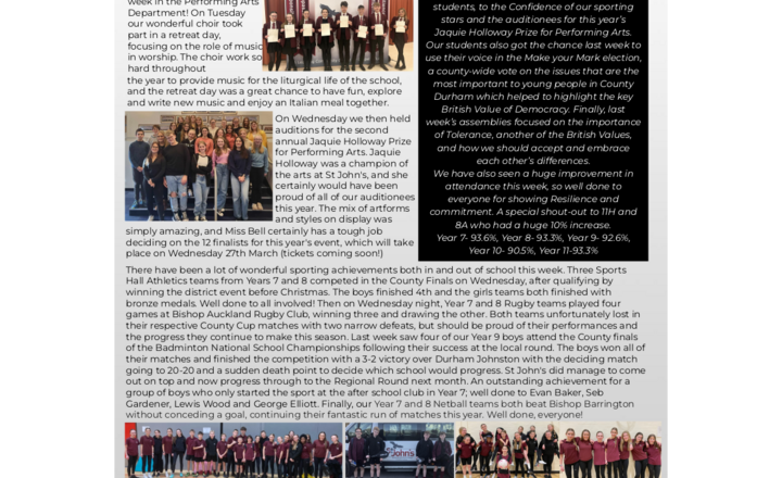 Image of St John's Weekly News - 4 March 2024