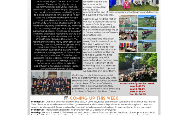 Image of St John's Weekly News - 24 June 2024