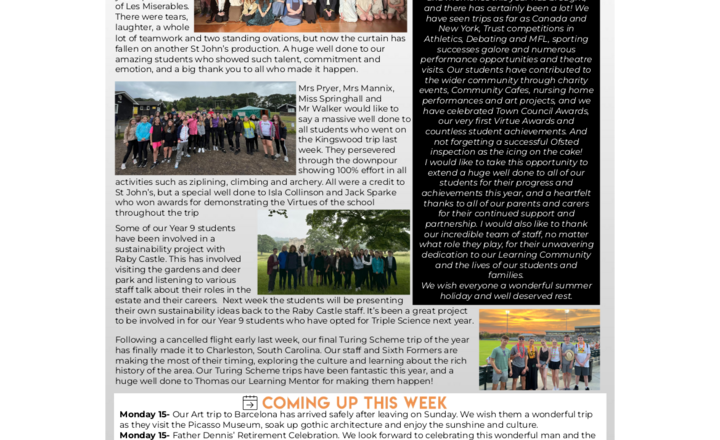 Image of St John's Weekly News - 15 July 2024