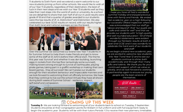Image of St John's Weekly News - 3 September 2024