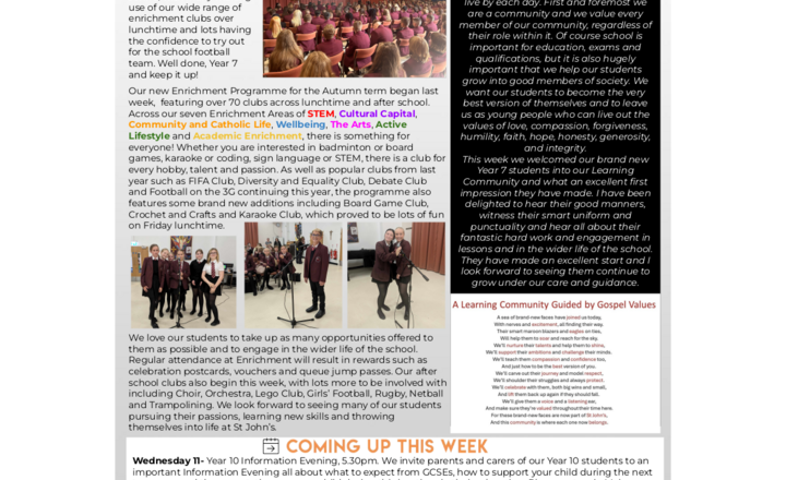 Image of St John's Weekly News - 9 September 2024
