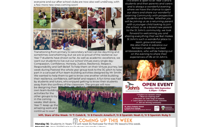 Image of St John's Weekly News - 16 September 2024