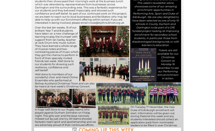 Image of St John's Weekly News - 9 December 2024