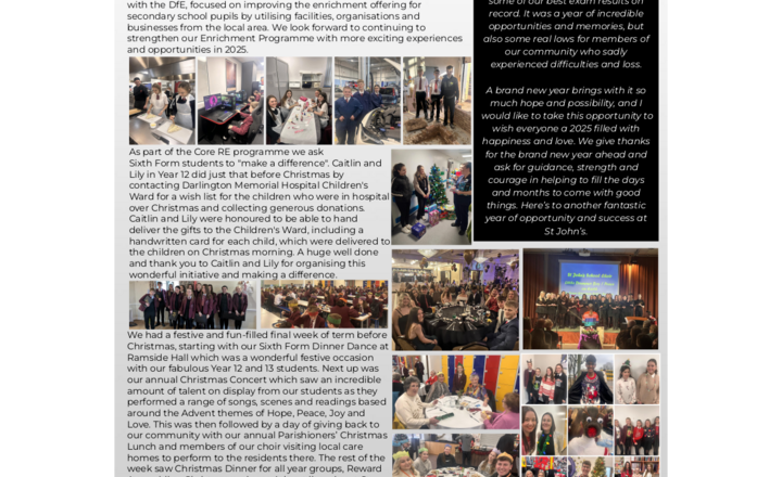 Image of St John's Weekly News - 6 January 2025