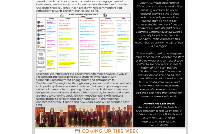 Image of St John's Weekly News - 13 January 2025