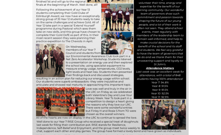 Image of St John's Weekly News - 17 February 2025