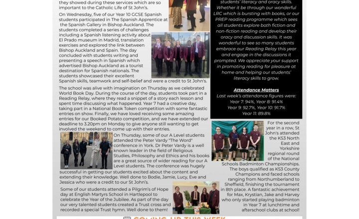 Image of St John's Weekly News - 10 March 2025