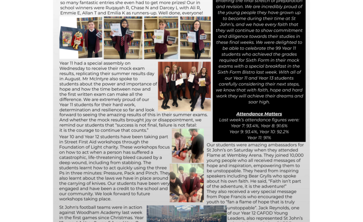 Image of St John's Weekly News - 17 March 2025