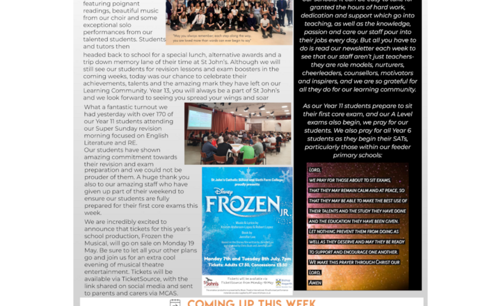 Image of St John's Weekly News - 12 May 2025