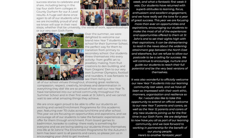Image of St John's Weekly News - 8 September 2025