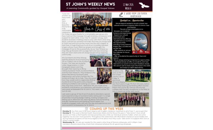 Image of St John's Weekly News - 11 May 2026