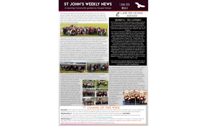 Image of St John's Weekly News - 1 June 2026