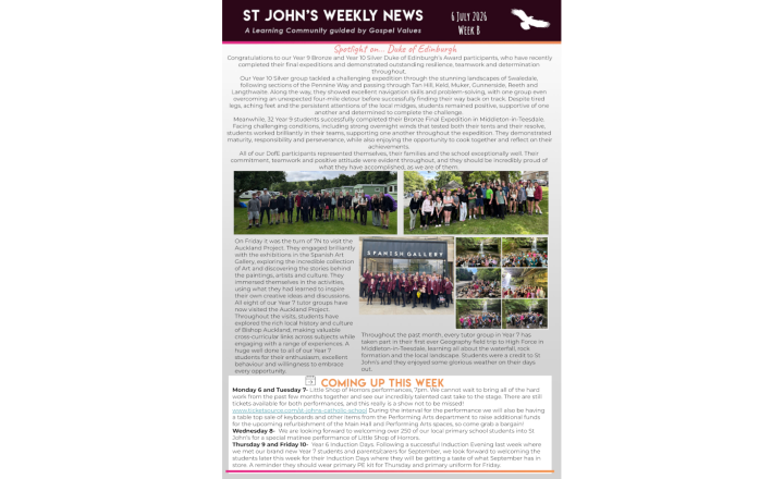 Image of St John's Weekly News - 6 July 2026