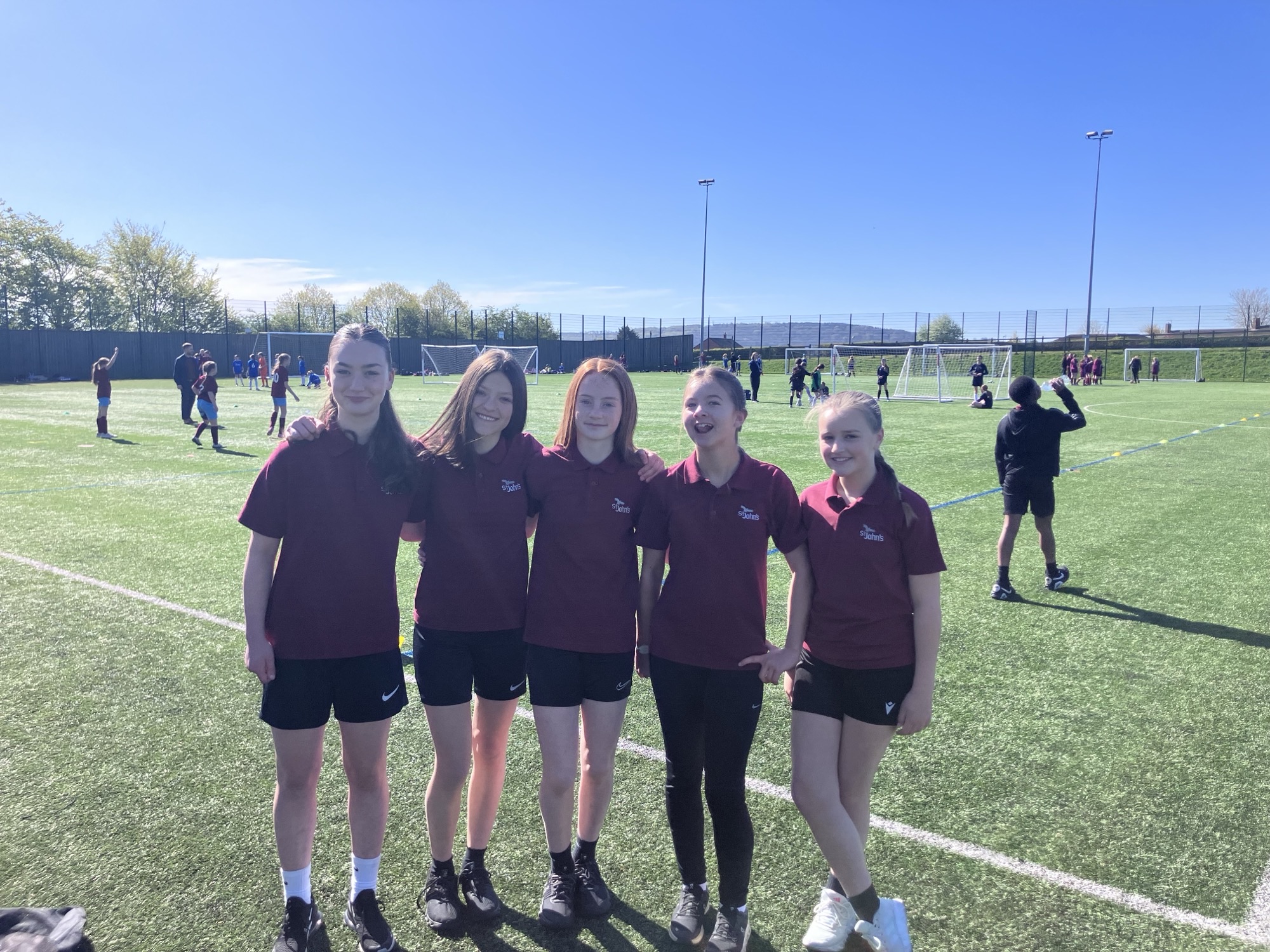 St John's Sports Leaders at the Girl's Football World Cup
