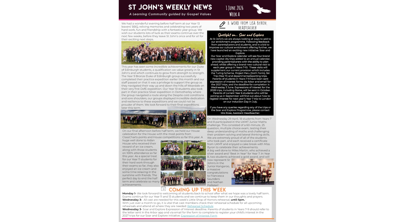 Image of St John's Weekly News - 1 June 2026