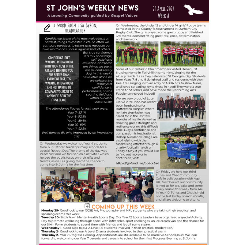 Image of St John's Weekly News - 29 April 2024