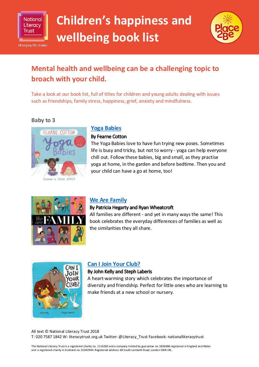 Image of Reading and Children’s Mental Health Week