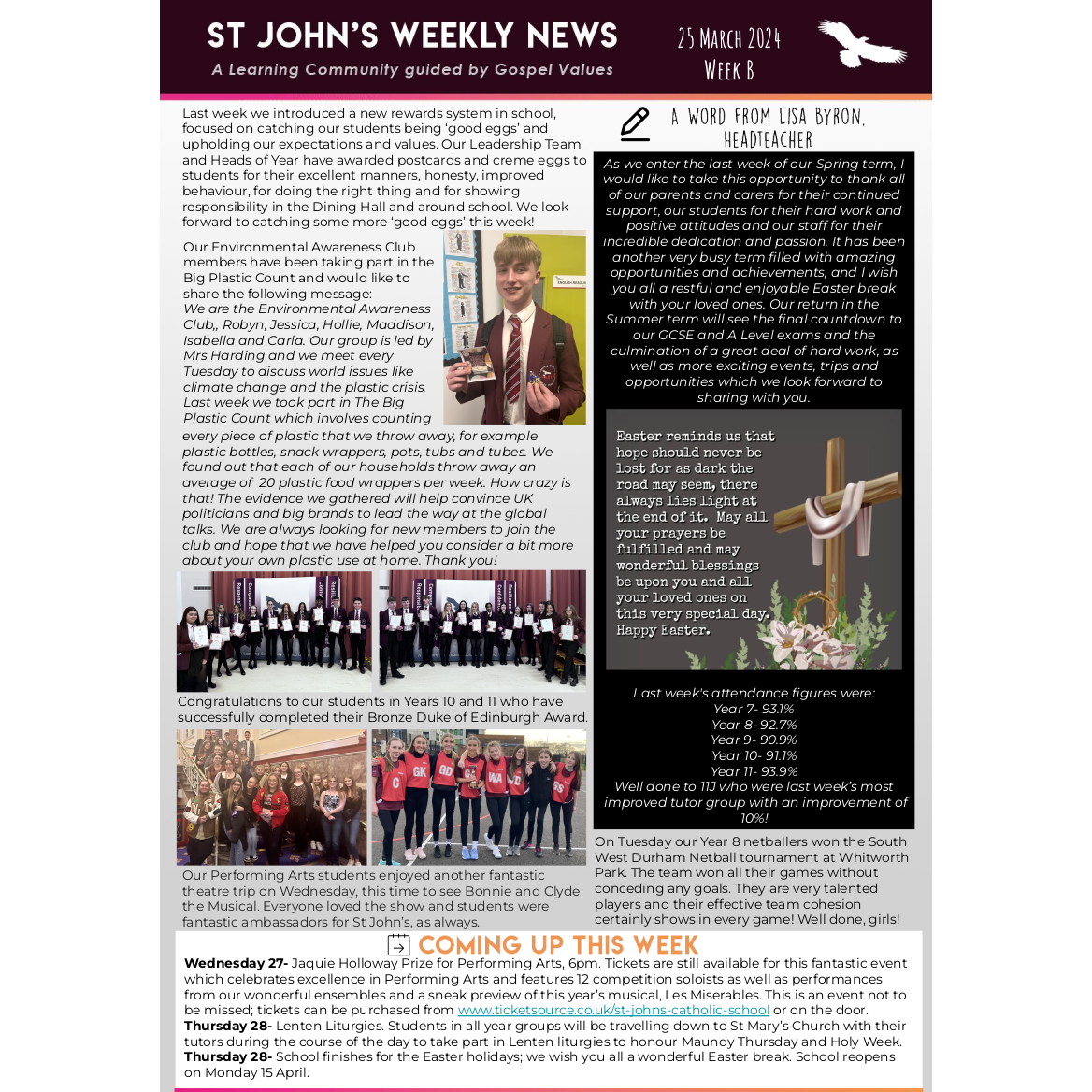 Image of St John's Weekly News - 25 March 2024