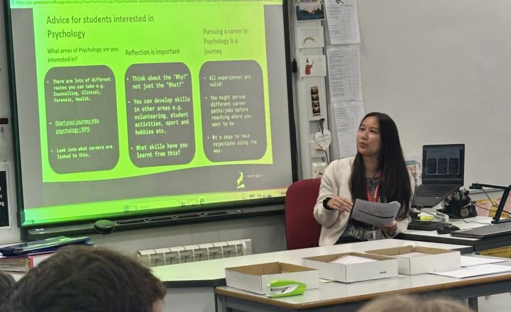 Image of Former Student Returns to Inspire Psychology Students at St John’s Sixth Form
