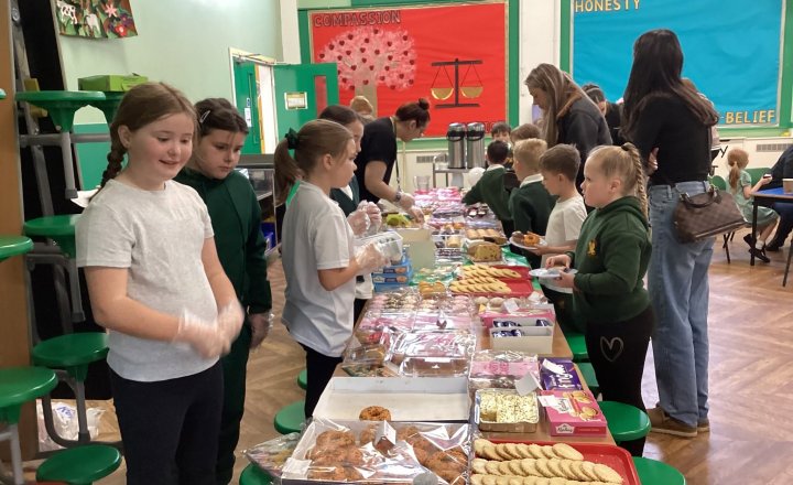 Image of St John the Evangelist Catholic Primary School Raises £246 for Macmillan Cancer Support