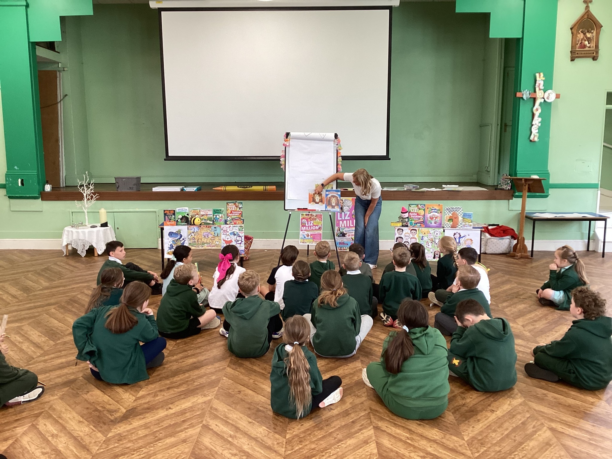 Liz Million at St John the Evangelist Catholic Primary School in Billingham