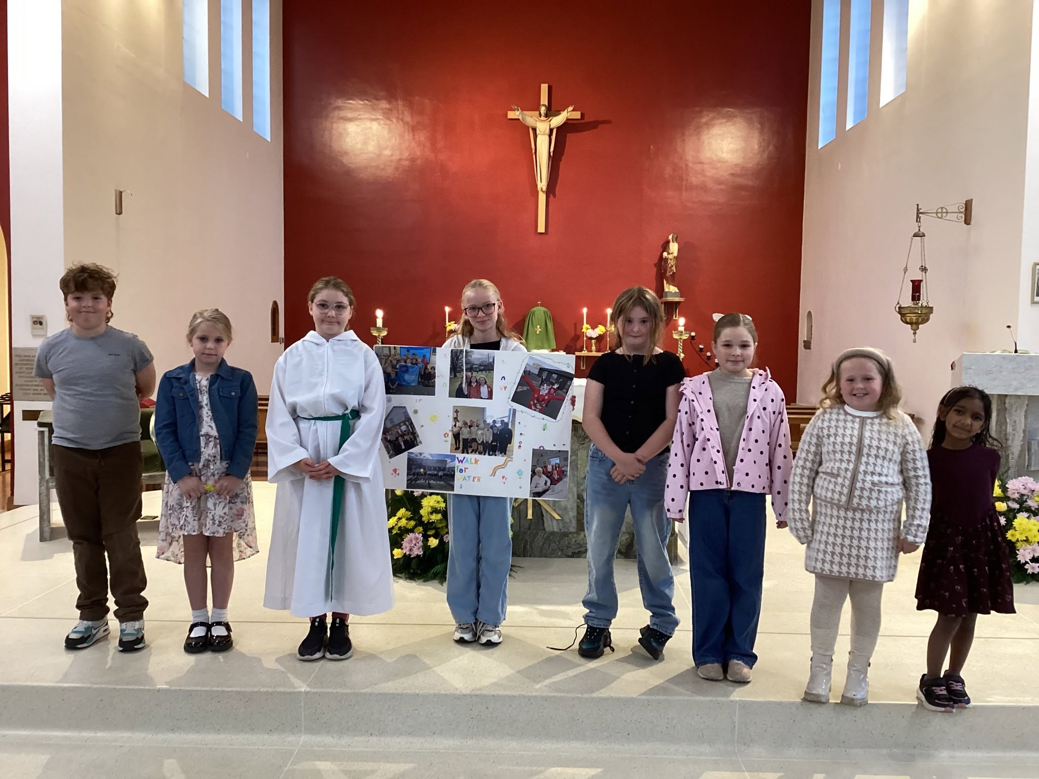 Image of Mini Vinnies Share Their Mission at Parish Mass