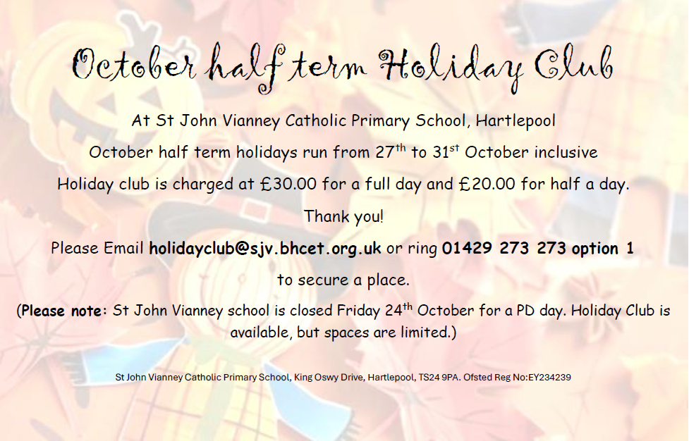 Image of October Half Term Holiday Club