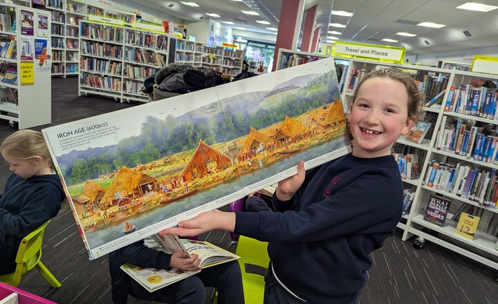 Image of A Lovely Library Visit Filled With Stories and Friendship