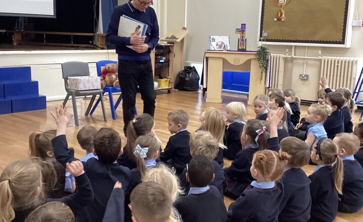 Image of A Special Visitor in Reception!