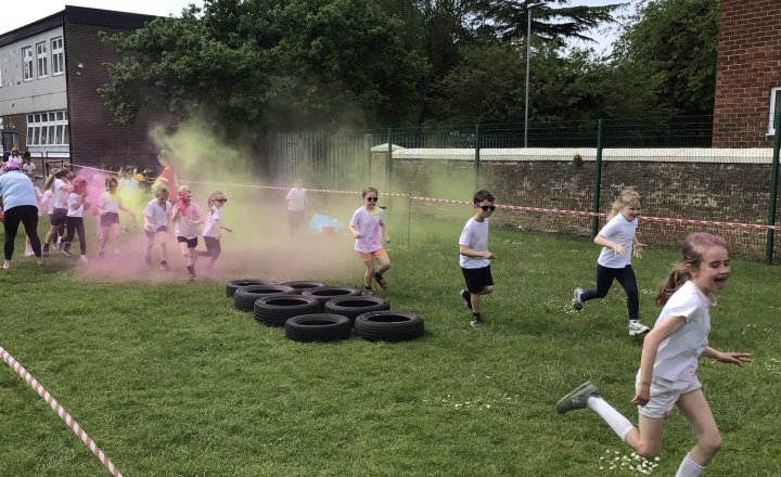 Image of A Colourful Celebration: Whole School Colour Run