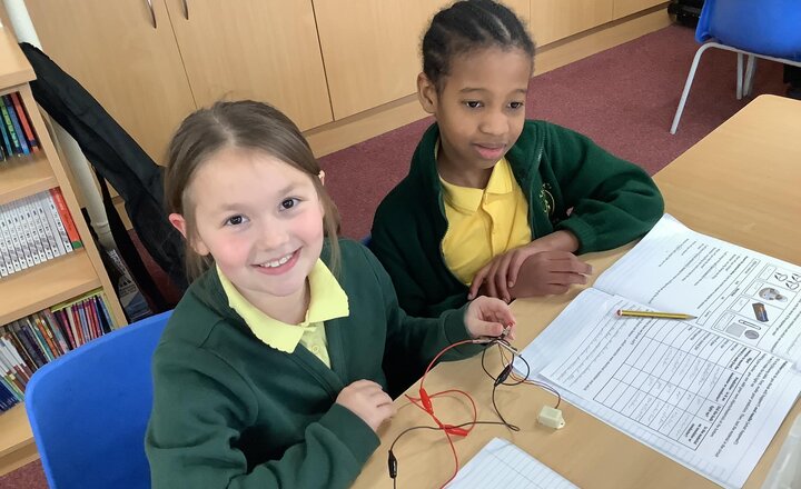 St Joseph's Year 3 and Year 4 pupils having work working with conductors and insulators