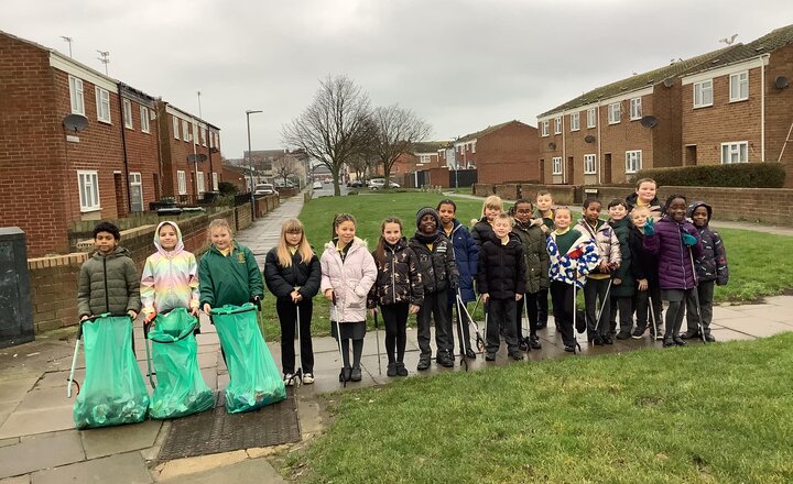 St. Joseph's pupils take part in community litter-picking 
