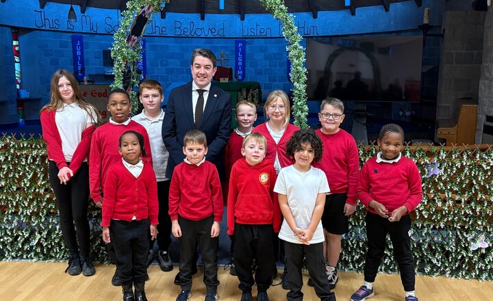 Image of St. Joseph's Celebrates UK Parliament Week with Visit from Local MP Alan Strickland
