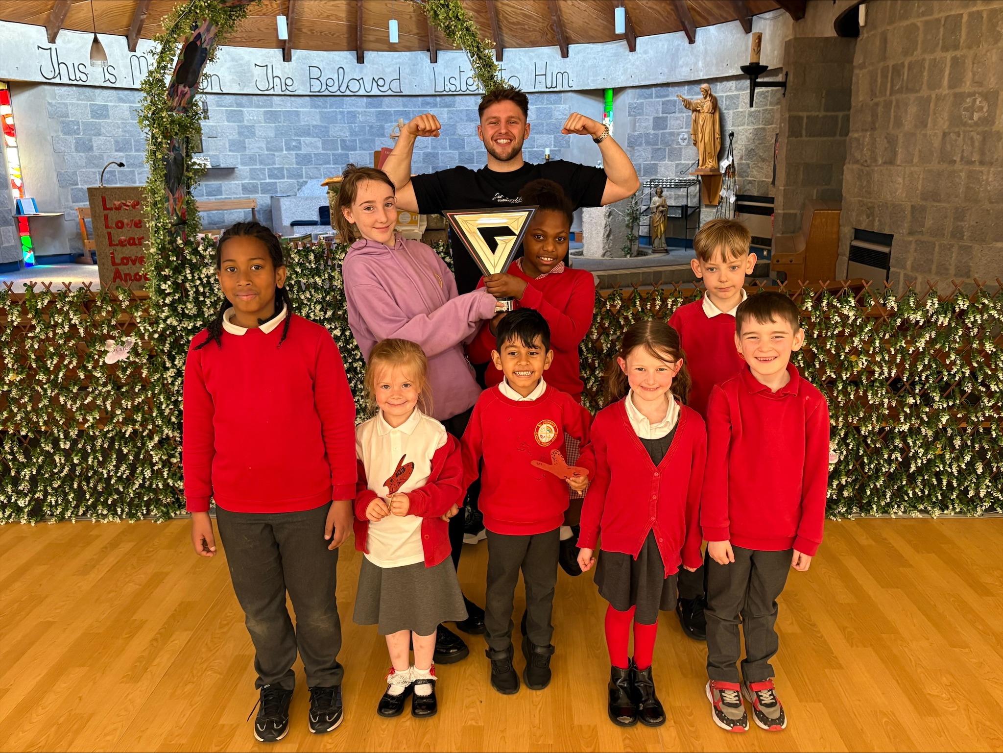 Joe Fishburn at St. Joseph's in Newton Aycliffe