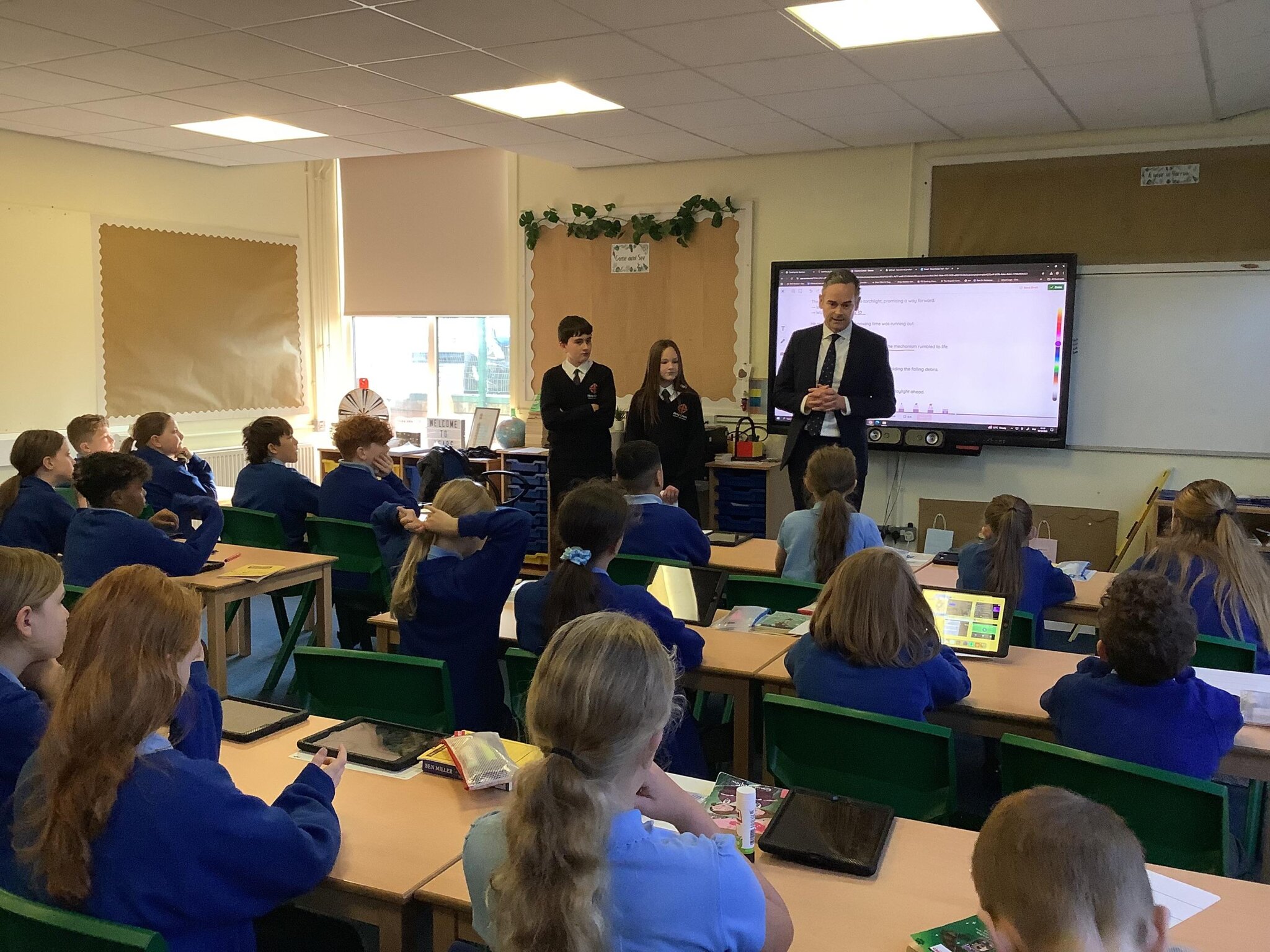 Image of Exciting Visit from Holy Cross High School