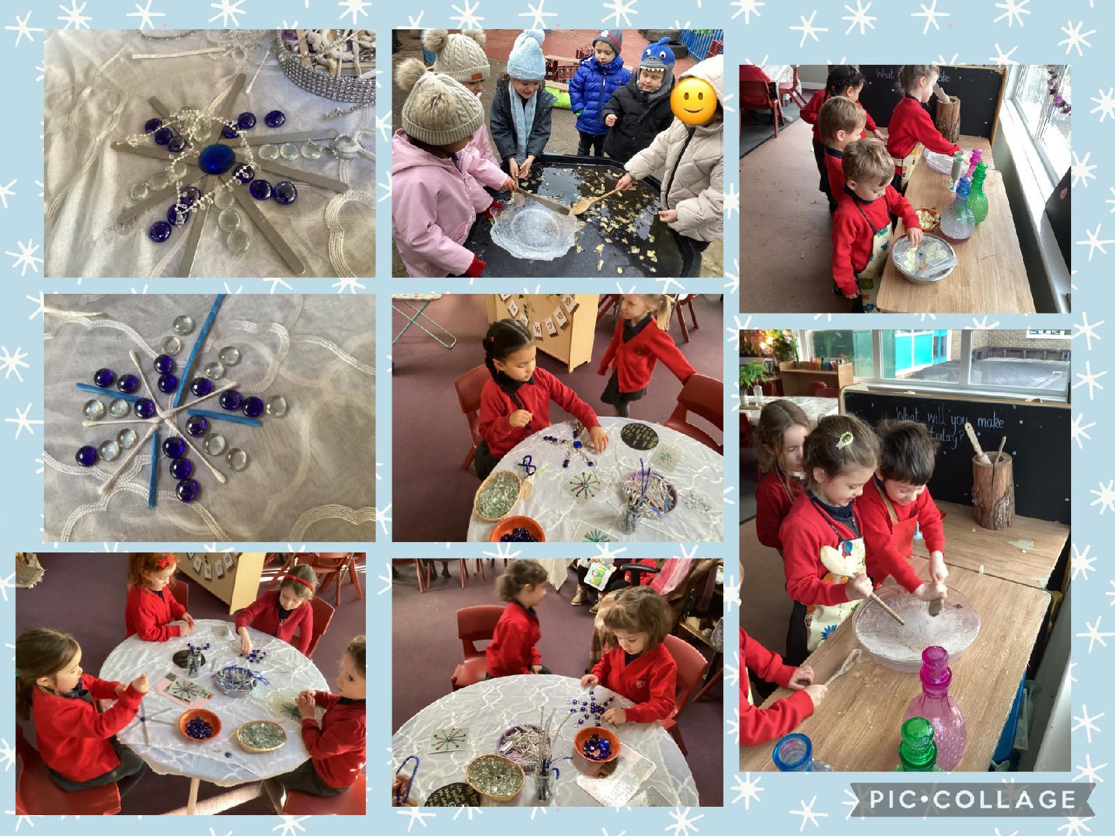 Image of Reception Snowflake Making